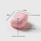 Dog Silicone Shower 2 in 1 Scrubber Brush - Barking Calm Dog