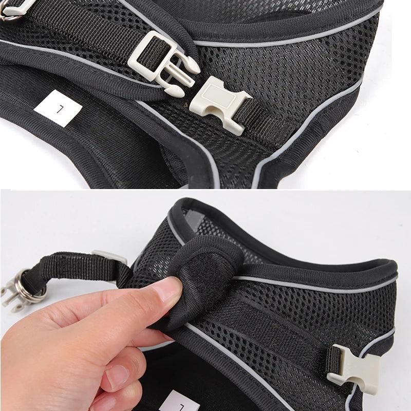 Dog Harness Leash for Outdoor Walking - Barking Calm Dog