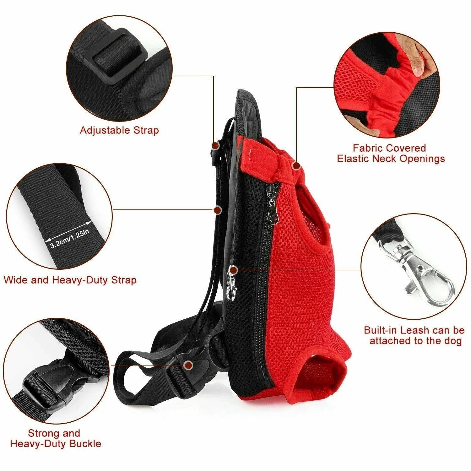 Comfortable Dog Carry Backpack for Outdoor Travel - Barking Calm Dog